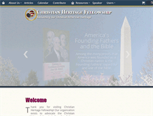 Tablet Screenshot of christianheritagefellowship.com
